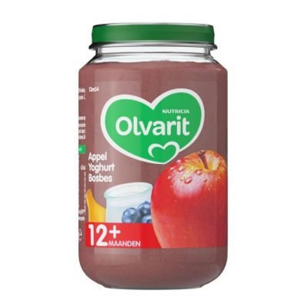 Olvarit Apple Yogurt Blueberry 12 Months 200g