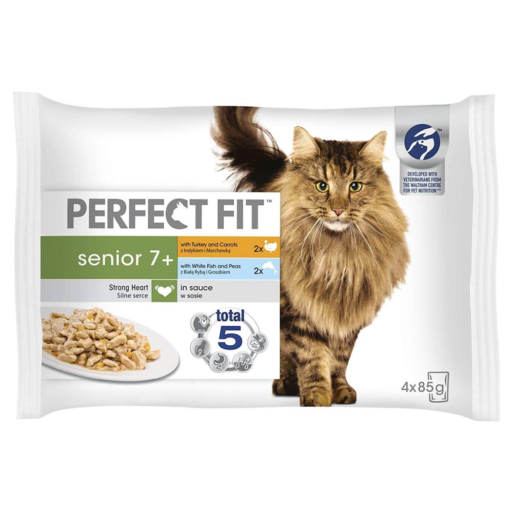 Perfect Fit Cat Pouches Senior 7 Mixed 4x85g