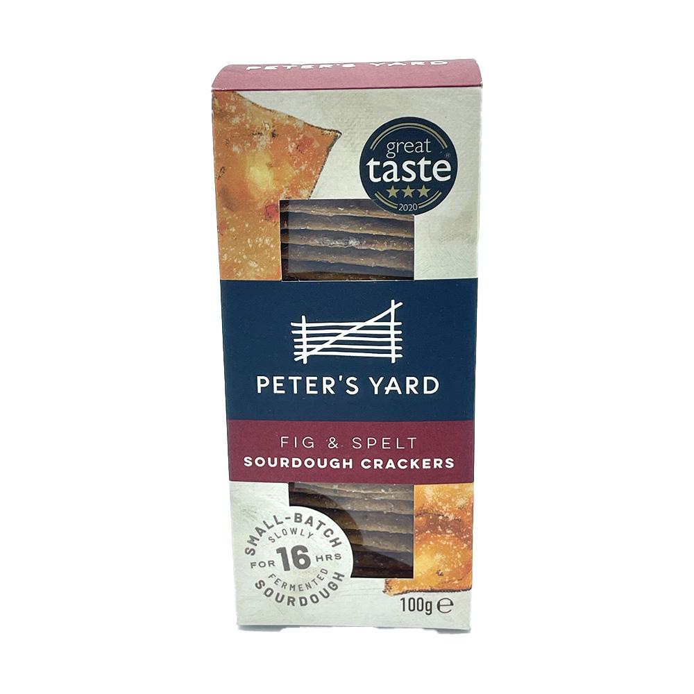 Peters Yard Fig and Split Sourdough Crackers 100g