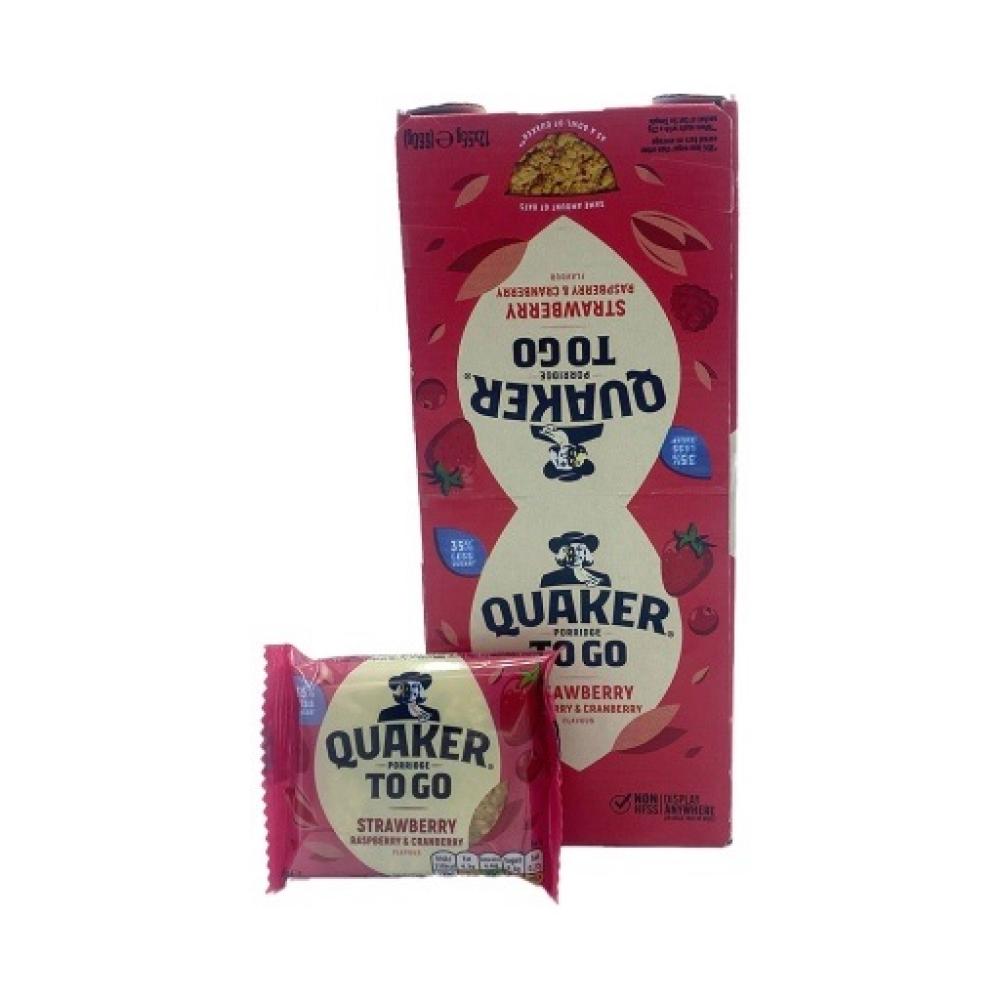CASE PRICE  Quaker Porridge To Go Mixed Berries Bar 12 x 55g