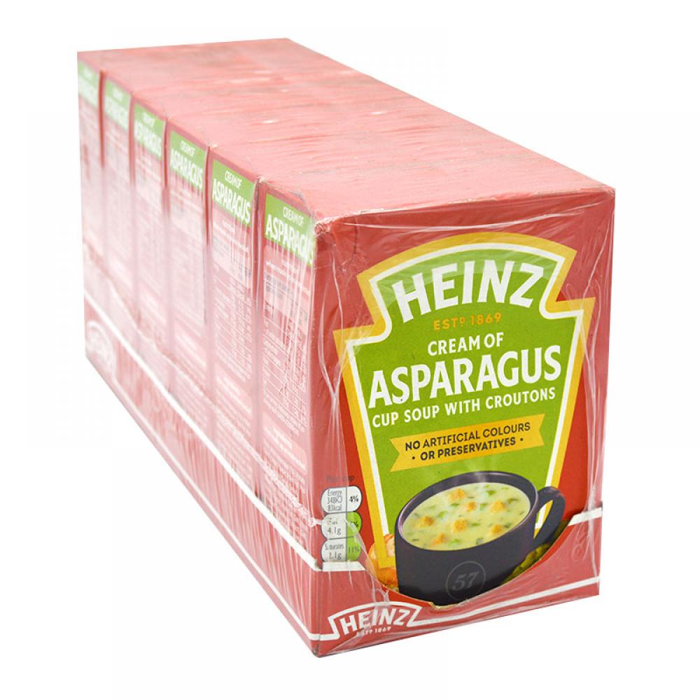 SALE CASE PRICE  Heinz Cream Of Asparagus Soup With Croutons 6 x 78g