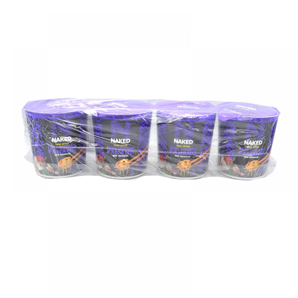SALE CASE PRICE  Naked Fiery Chicken Panang Egg Noodles 4 x 104g