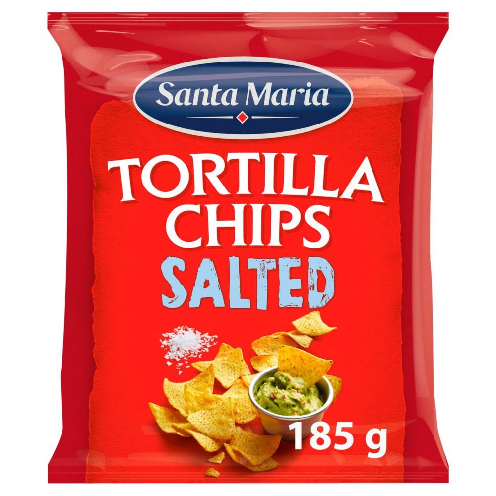 Santa Maria Tortilla Chips Salted 185g Approved Food