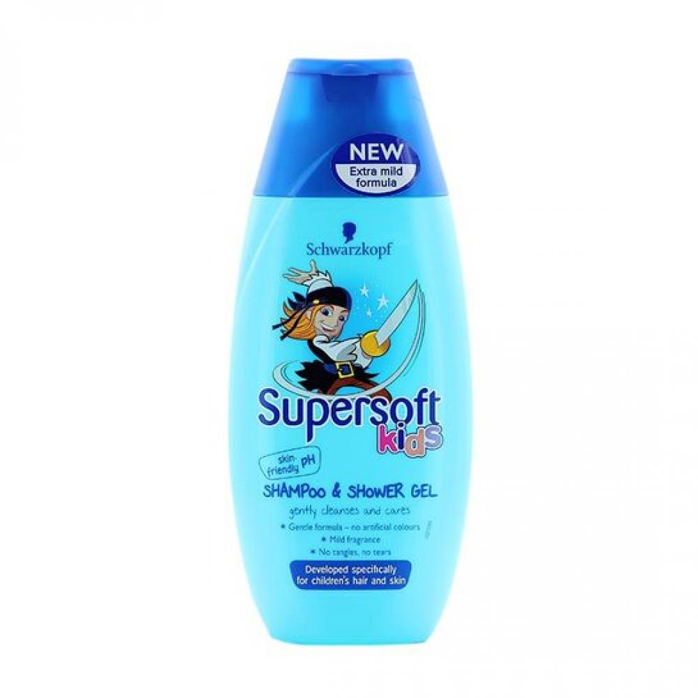 Schwarzkopf Supersoft Kids Boys Shampoo and Shower Gel 250 ml