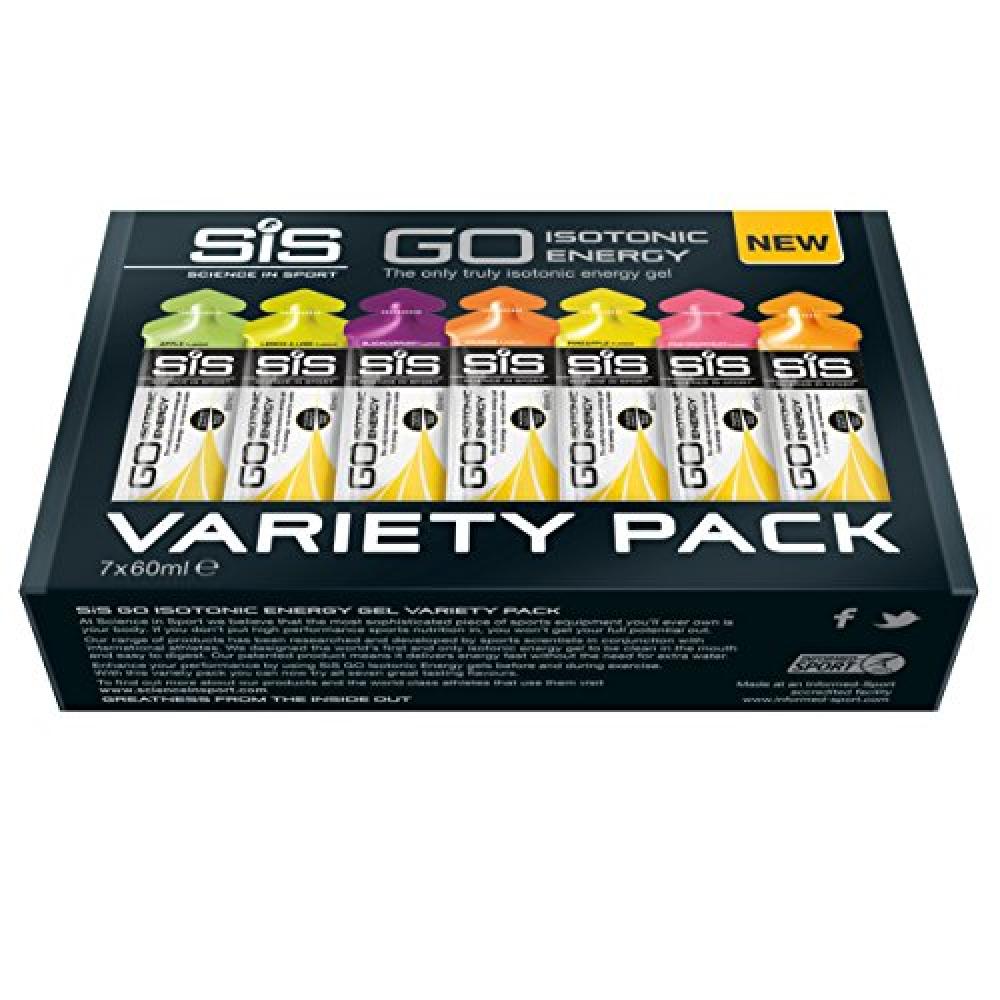 Science In Sport 60 ml Energy Gel Variety - Pack of 7