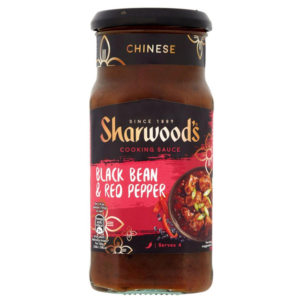 Sharwoods Black Bean And Red Pepper Cooking Sauce 425g