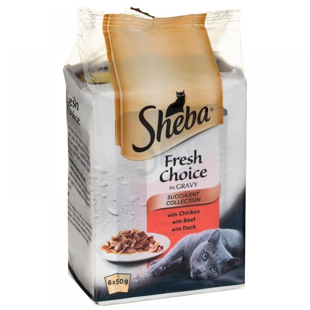 Sheba Fresh Choice Cat Pouches Succulent Collection In Gravy 300g ...