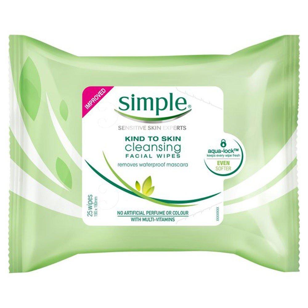 Simple Sensitive Skin Experts Ceansing Facial Wipes 25Wipes