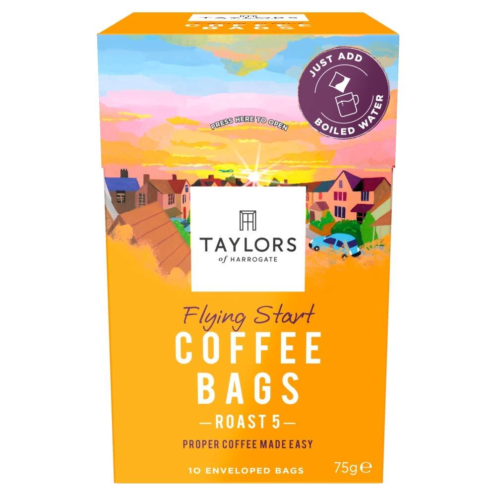 SALE  Taylors Of Harrogate Flying Start Coffee Bags 10 Bags