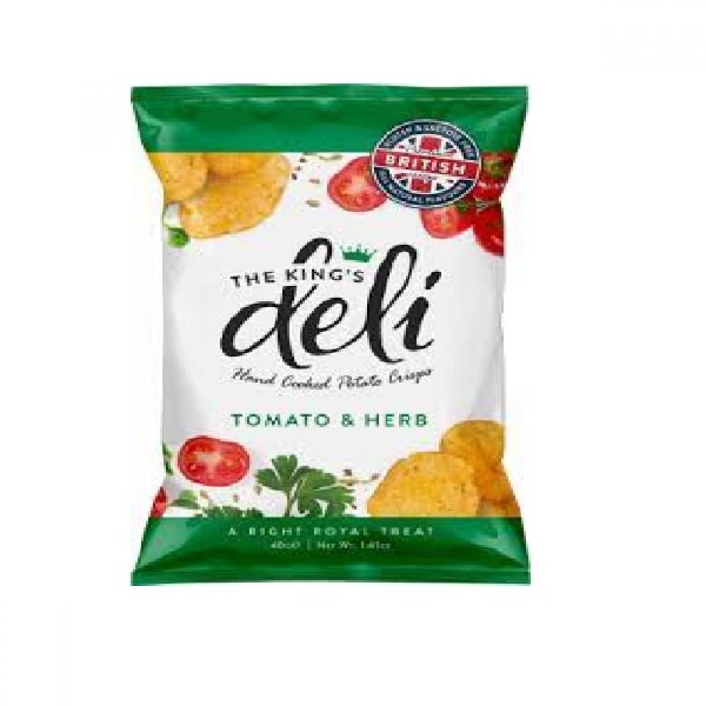 The Kings Deli Tomato and Herb Crisps 40g