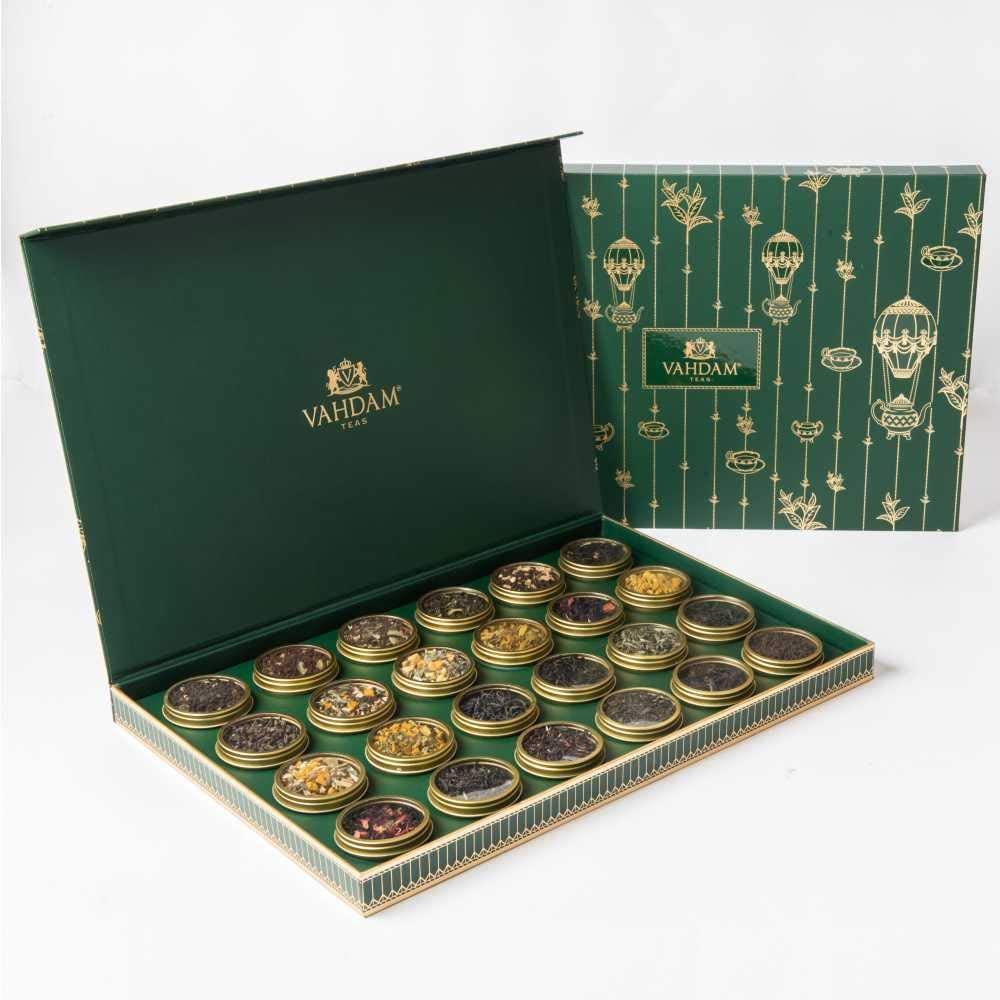 Vahdam Teas Teas in Tea Sampler Gift Box 24 Teas