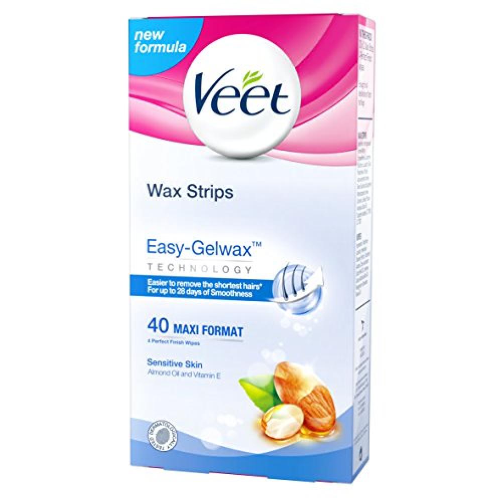 Veet Wax Strips for Sensitive Skin Pack of 40 Strips
