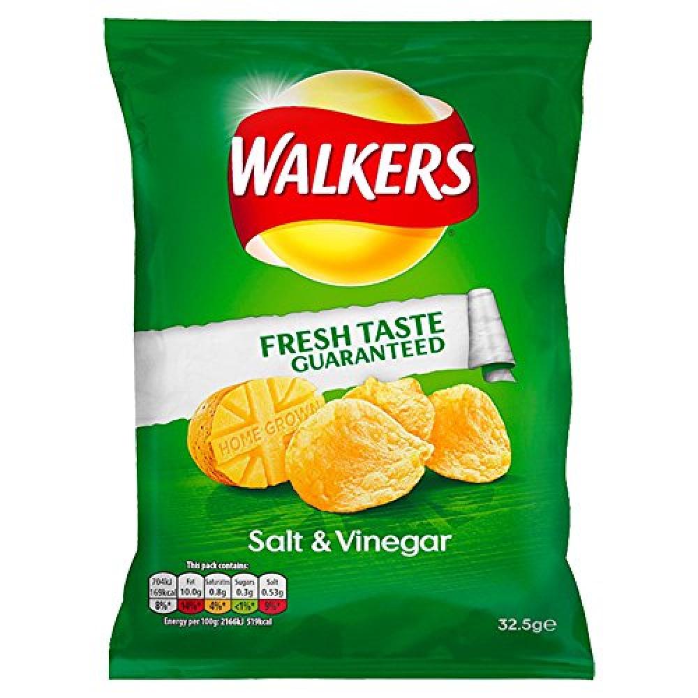 Walkers Salt and Vinegar Crisps 32.5 g