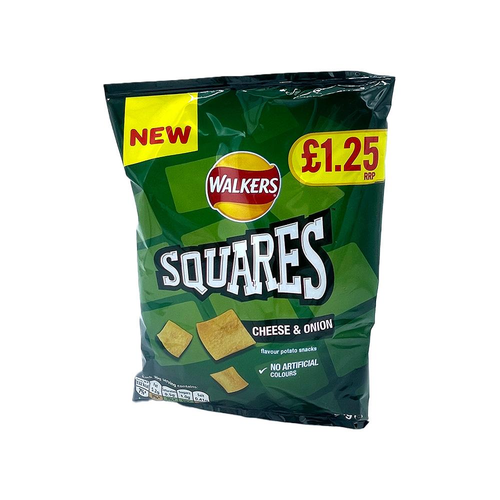 Walkers Squares Cheese and Onion Flavour 72g