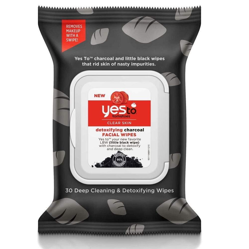 Yes To Tomatoes Clear Skin Detoxifying Charcoal Facial Wipes 30 Wipes