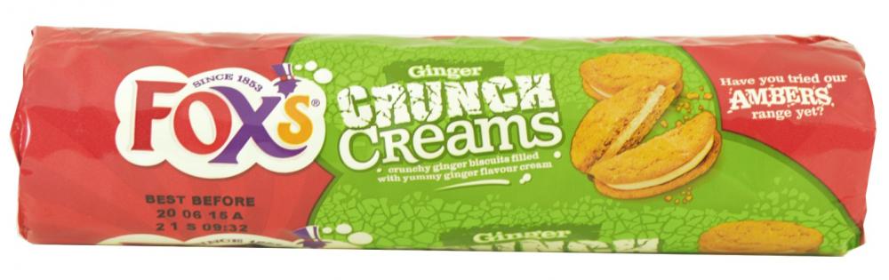 Foxs Crunch Ginger Creams 168g Approved Food 
