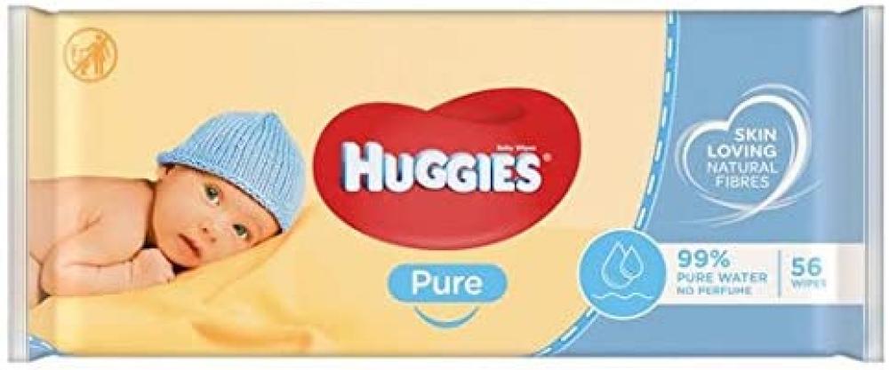 Huggies Pure Baby Wipes 56 wipes