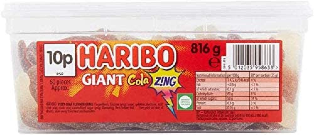 Haribo Giant Cola Zing 816g