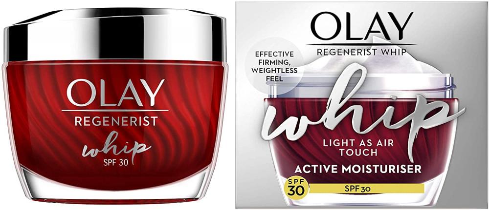 Olay Regenerist Whip Light as Air Anti-Ageing Moisturiser for Firmer Skin with SPF30 50 ml