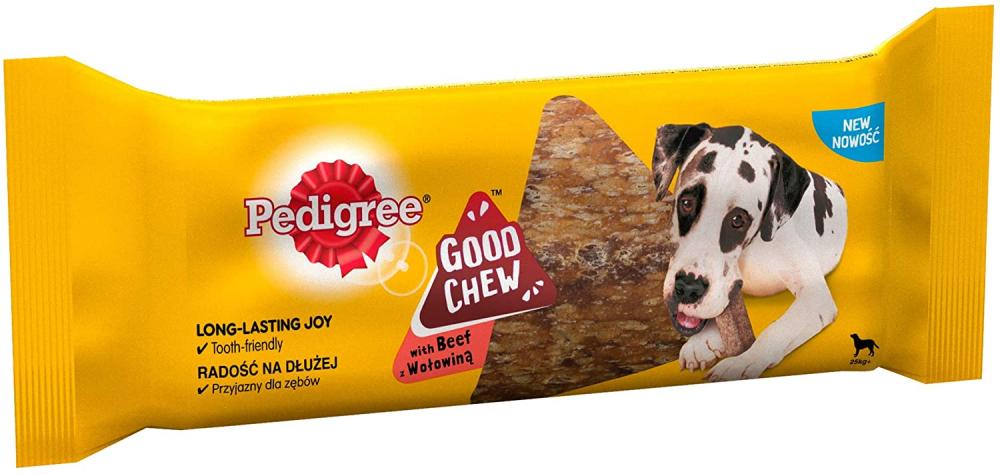 Pedigree Good Chew Low Fat Adult Large Dog Treats with Beef 145g