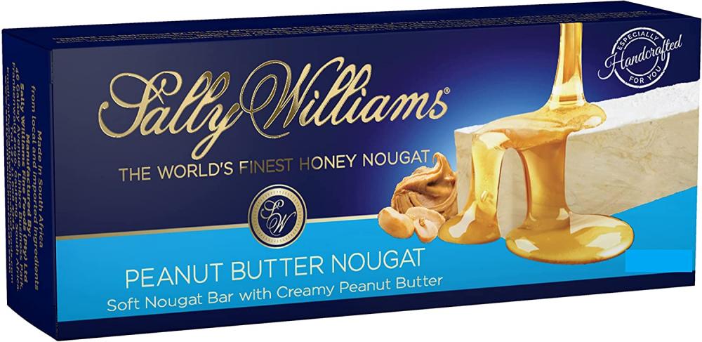 Sally Williams Soft Nougat Bar with Peanut Butter 60g