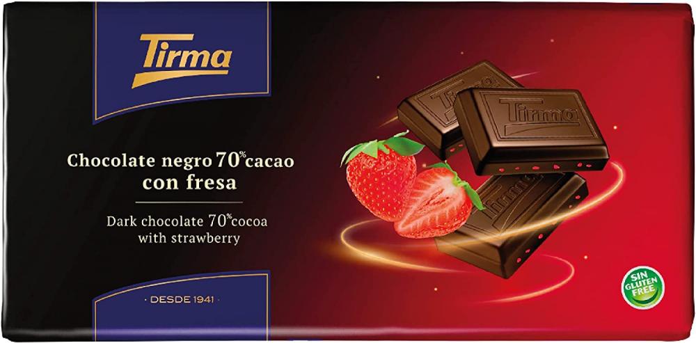 Tirma Dark Chocolate 70 Cocoa with Strawberry 125 g