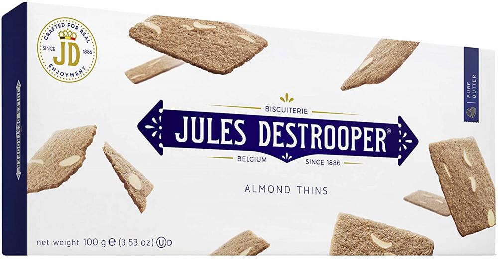 Jules Destrooper Almond Thins Belgian Butter Biscuit 100g