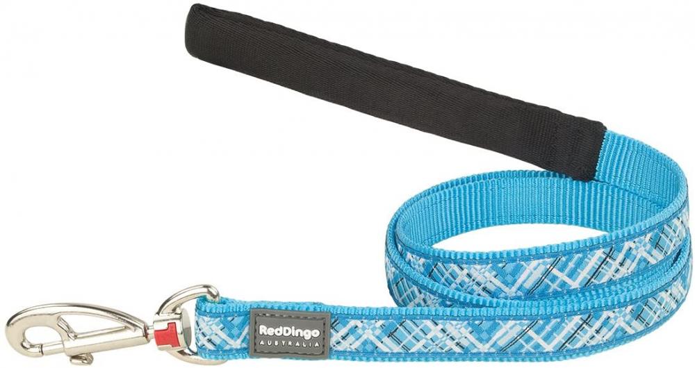 RedDingo Dog Lead Flanno Turquoise Size S | Approved Food