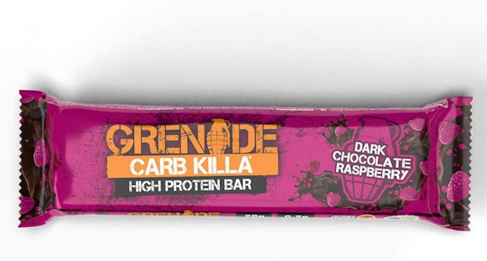 WEEKLY DEAL  Grenade Carb Killa High Protein and Low Carb Bar Dark Chocolate Raspberry 60g