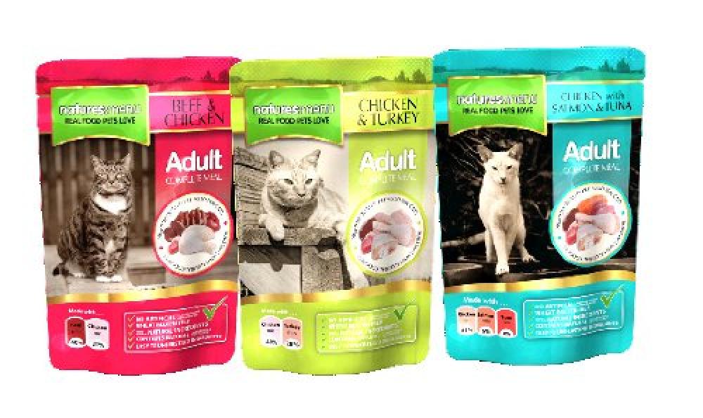 Natures Menu Complete Meal Multipack for Adult Cats 12x100g Approved Food