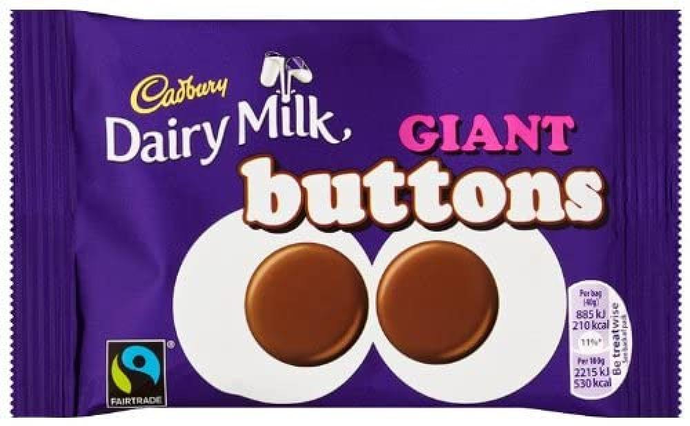 Cadbury Dairy Milk Giant Buttons Chocolate Bag 40g
