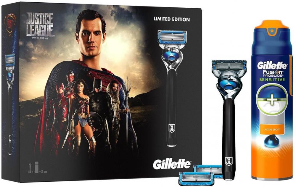 SALE  Gillette Fusion ProShield Chill Razor Justice League Edition Gift Set