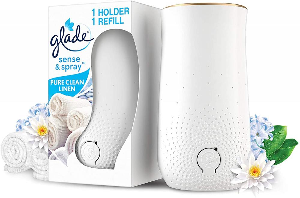 Glade Sense and Spray Air Freshener Holder and Refill Clean Linen 18 ml