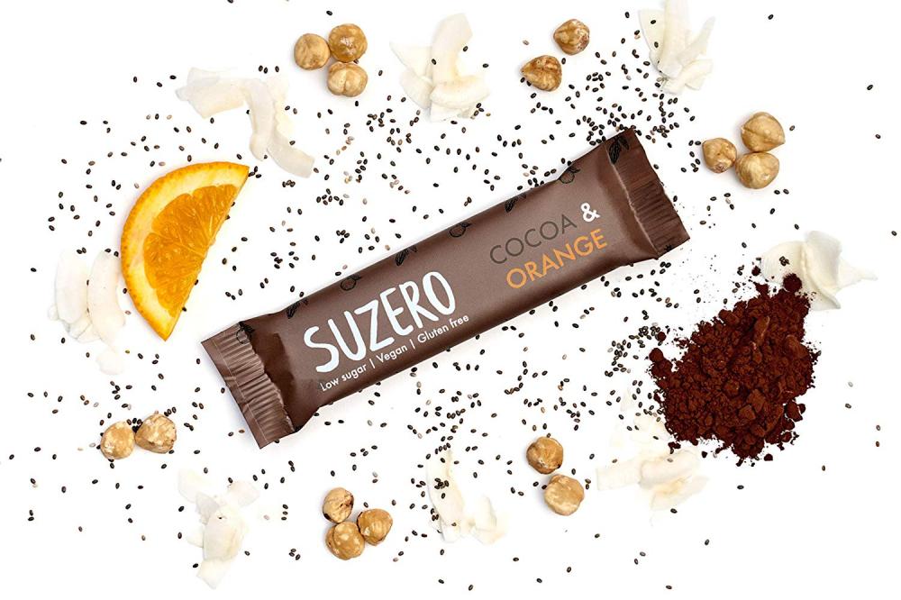 Suzero Low Sugar With Cocoa And Orange Bar 35 g | Approved Food