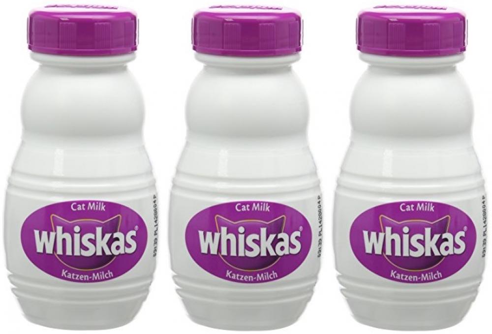 SALE  Whiskas Cat Food Milk 3 x 200 ml