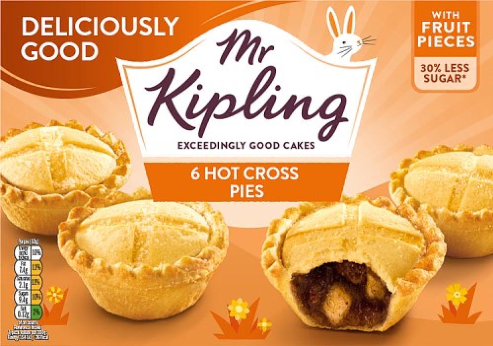 Mr Kipling 6 Hot Cross Pies