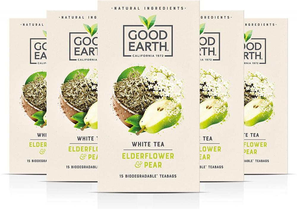 Good Earth Elderflower and Pear Loose Leaf Tea 15 teabags