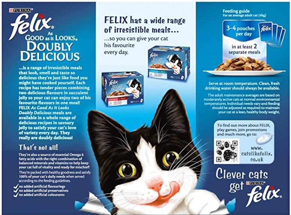 Felix As Good As It Looks Doubly Delicious Cat Food LUCKY DIP 100 g