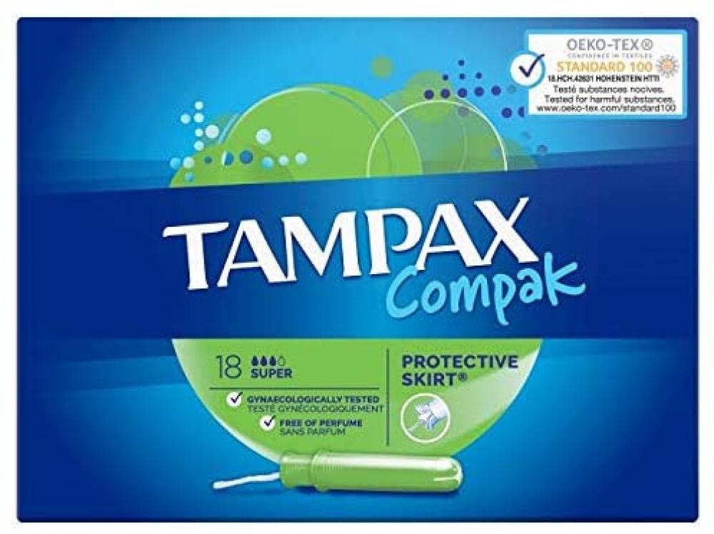 Tampax Compak Super 18 Tampons