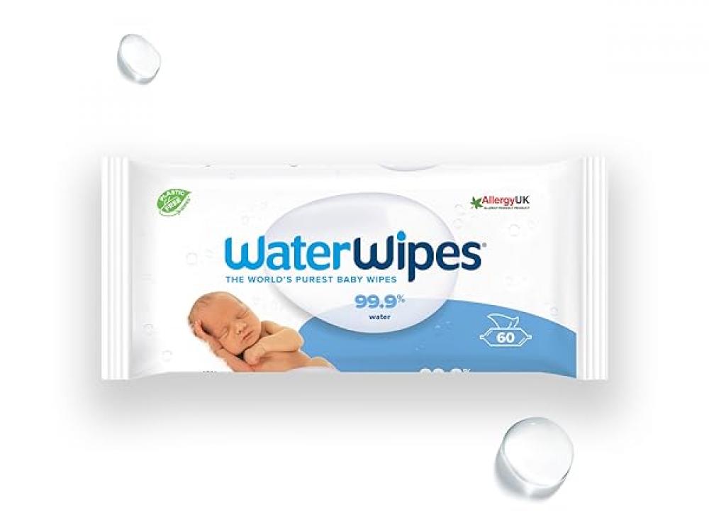 WaterWipes 99.9 Percent Water Wipes x 60