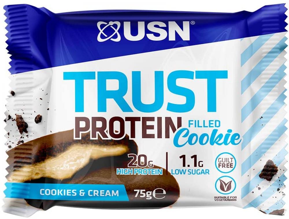 USN Trust Protein Filled Cookie Cookie and Cream Flavour 75 g