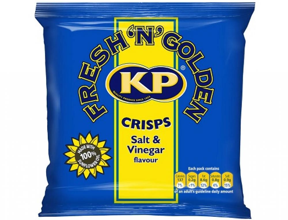 Kp Crisps Salt and Vinegar Flavour 25g