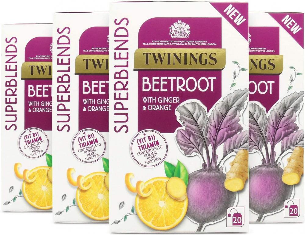 Twinings Superblends Beetroot Tea with Ginger and Orange 20 teabags