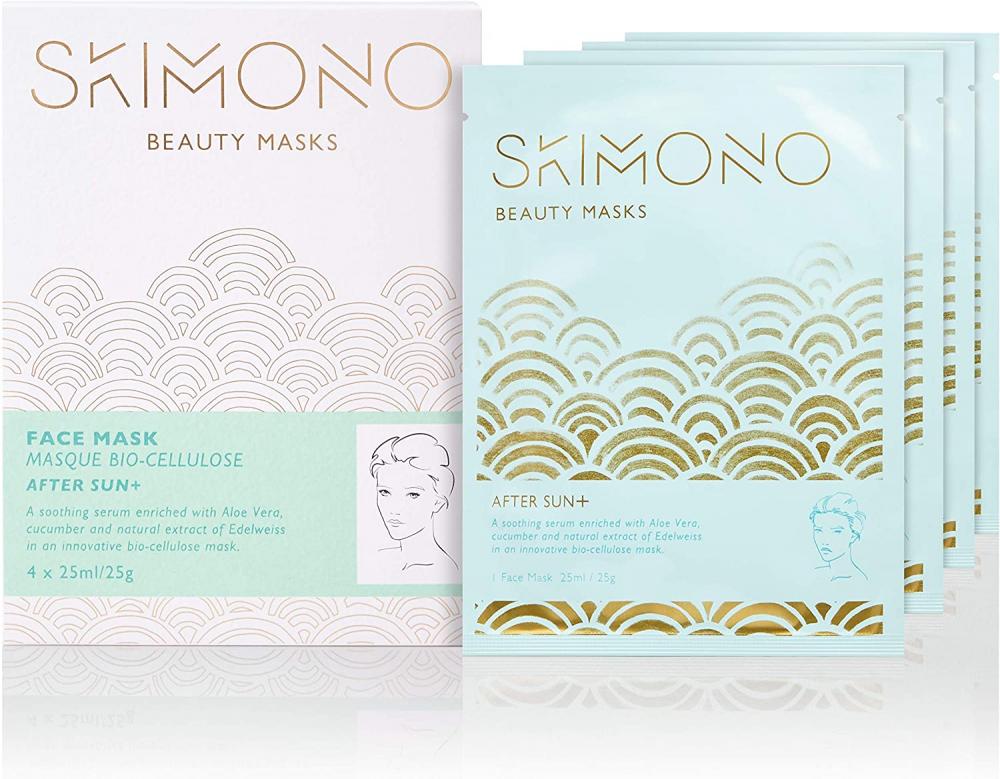 Skimono After Sun Plus Bio-Cellulose Beauty Face Mask 4x25ml