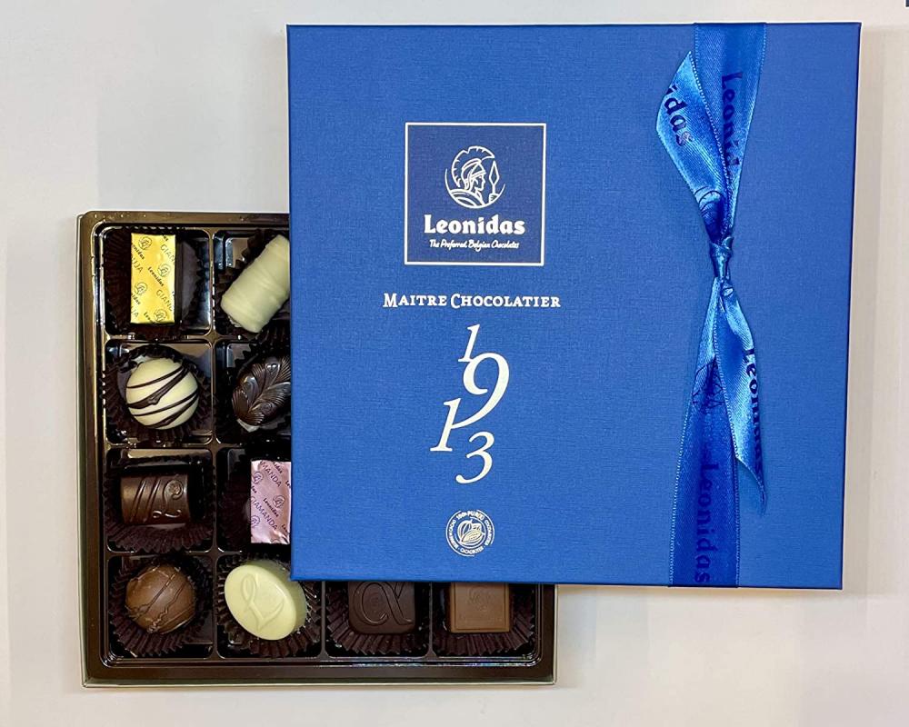 Leonidas Blue Heritage Double Layer Gift Box - 32 Assorted Chocolates 480g