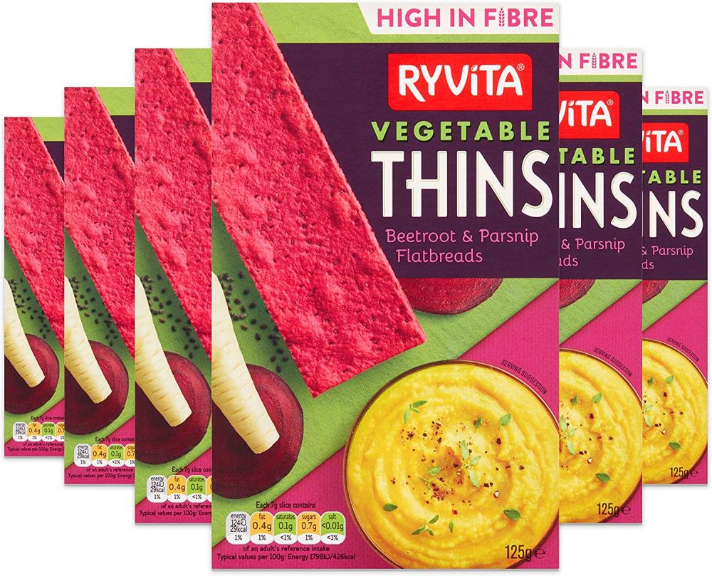Ryvita Beetroot and Parsnip Vegetable Thins 125g