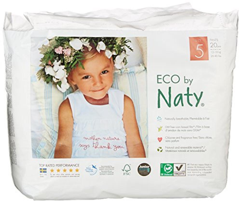 Naty By Nature Babycare Size 5 ECO Pull On Pants Packs of 20