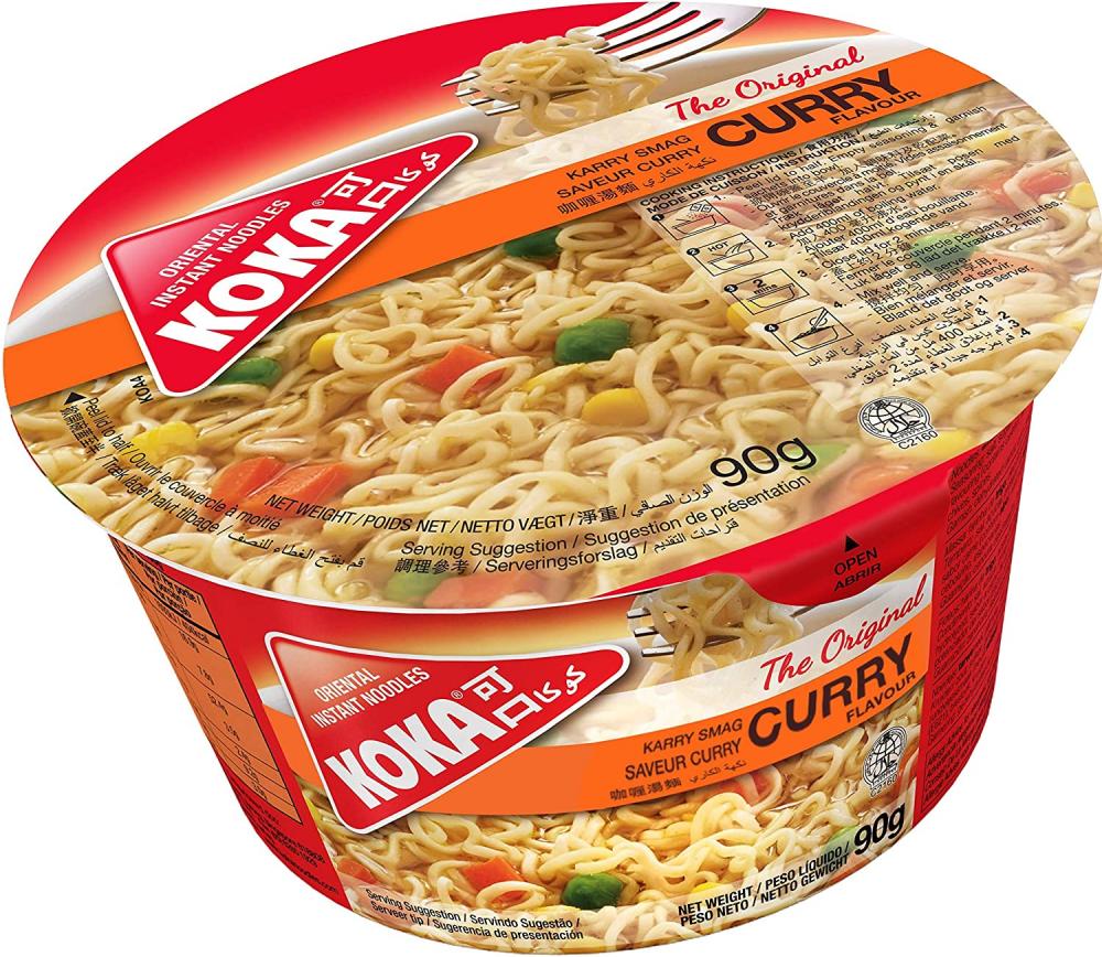Koka Noodles Original Curry Flavour Oriental Style Instant Noodles 90g