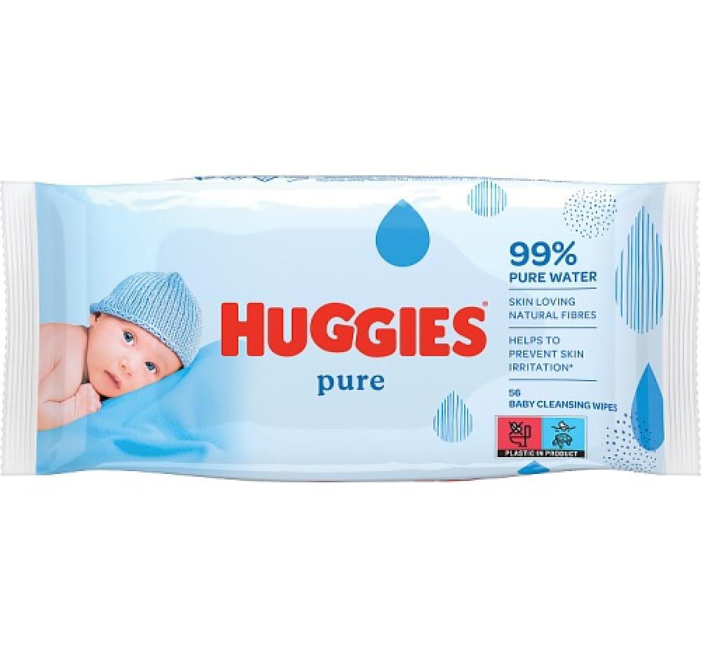 Huggies Pure Baby Wipes 56 Pack