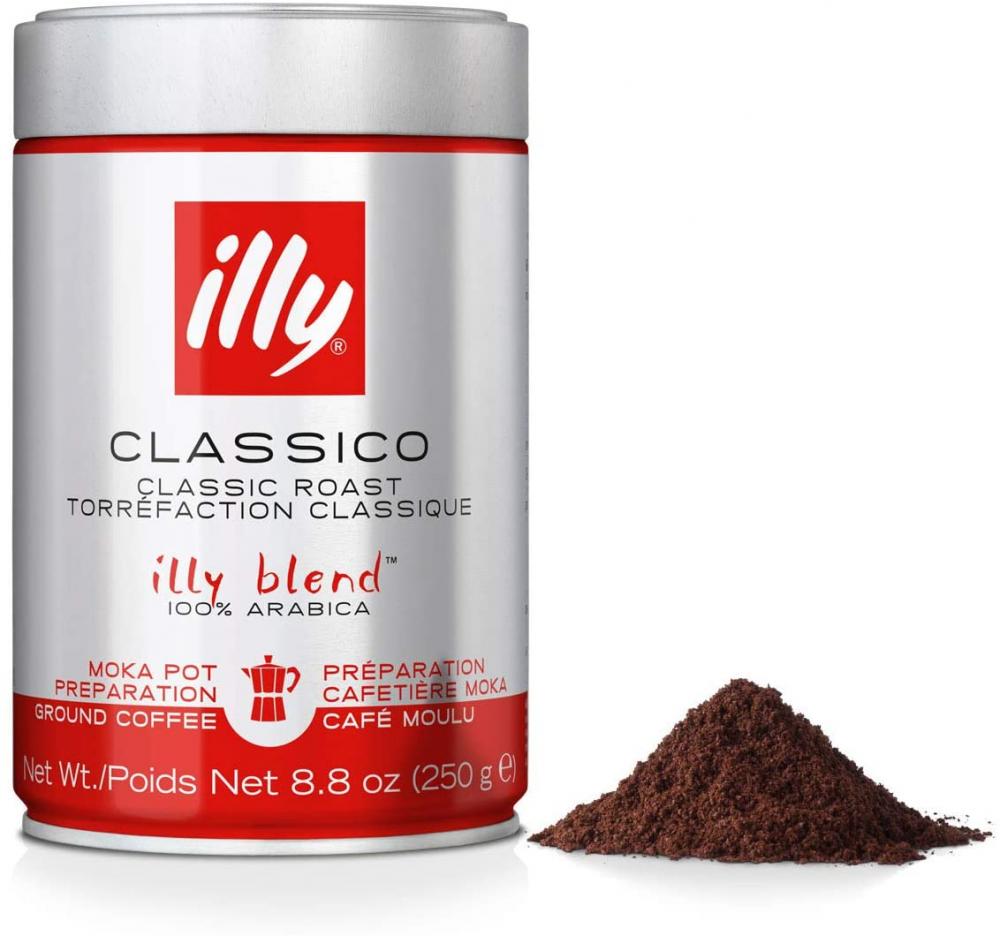 Illy Classico Ground Coffee for Moka Pots 250 g Damaged